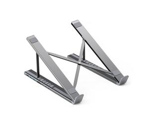 Générique Laptop Docking Station, Adjustable Tablet Stand, 8 in 1 Multiport Adapter with Quick Charge, Interactive Ergonomic Riser to Cooling Design for Notebook Desktop Workplace Home Workplace