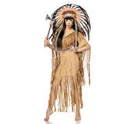 Generique - Mask Paradise 80108-086 80108-087 - Gasto Indio Mujer, Color marrón y Negro, Talla M (38), Beige, M