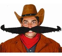 Generique - Maxi Bigote Negro 55 cm Adulto