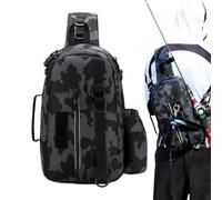 Générique Mochila de con mosca Oxford multifunción duradera, bolsa de portátil, cómodas cajas de almacenamiento de pescado para mujeres y hombres, ideal para adultos Engranaje para