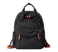 Générique Mochila for mujer con bolsa for auriculares, mochilas de viaje al aire libre impermeables gran capacidad, portátil ligero for(Classic Black,28x12x38CM)