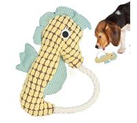 Générique No Stuffing Dog Toys, Sea Animal Squeaker Plush, Interactive Training Toy with Crinkle Paper and Cotton Rope, Long Lasting Play Toy for Chewing, Tugging, 7.48 x 9.84 pulgadas