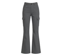 Générique Pantalón acampanado para niña, estilo diario, cómodo y extensible, traje de uniforme escolar ideal para salir de la escuela