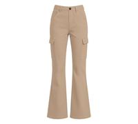 Générique Pantalón acampanado para niña, estilo diario, cómodo y extensible, traje de uniforme escolar ideal para salir de la escuela