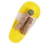 Générique para gatos | Luffa natural autoentretenimiento | masticable en forma de zapatilla para gatos, juego interactivo para mascotas pequeñas, medianas y grandes, casa y viaje