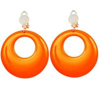 Generique - Pendientes Naranja Fluorescente Adulto