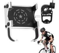 Générique Phone Clip Mount - Motorcycle Phone Mount | Silver Motorcycle Cellphone Mount,High-Speed Smartphone Cradle, Adjustable 360 grados Rotation for Most Smartphones