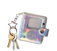 Générique Photo Album Bag Charm | Double-sided Cute Small Retro Portable Keychain | Picture Album Book | for Family Kids Christmas Holiday Party Vacation Memorial Pregnancy Birth Growth Home