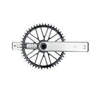 Générique Platos y bielas CRS-R2 for Bicicleta, Plato Hueco for manivela, arañas 110BCD CNC, Compatible con Piezas Sram de 11/12 velocidades(Silver 48T Chainring_M-170MM)