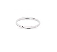 Générique Samy - Alianza de boda de oro blanco de 18 quilates, 2 mm, 49, oro blanco