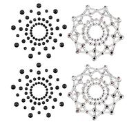 Générique Sharplace - Lote de 2 pares de piedras brillantes transparentes para luna de miel