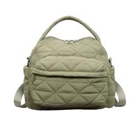 Générique Shoulder Bag - Bolso de mano ligero de nailon y algodón, multibolsillo, para viajes y compras, mochila de hombro suave resistente al agua para mujer, 1 paquete, verde, Se référer au