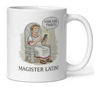 Générique - Taza de regalo de latín para latinista, profesor, estudiante, profesor de latín, cerámica, 325 ml, apta para microondas y lavavajillas