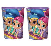 Generique - Vasos plásticos Shimmer and Shine 455 ml
