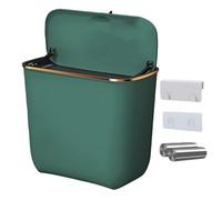 Générique Wall Trash Can, Small Kitchen Bin, 10,47 x 5,83 x 8,62 in 7 l Mountable Contener, Compact Waste Basket, Space Saving Dustbin for Under Sink, Cupboard, Gabinete, Countertop, Home, Interior
