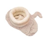 Générique Winter Plush Cat Bed - Semi Enclosed Sleeping Bag Cave, Warm Thick Cushion Sack for Small Medium Large Cats, Soft Rest Mat, Indoor Pets, Comfortable Pad, Pet Lounge Blanket Bedroom Living