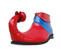 Générique Zapatos de payaso para hombre, zapatos de disfraz: zapatos mágicos de cuernos, diseño divertido extravagante, espectáculo teatro de cómica, carnaval, Halloween, para adultos, turquesa, 41 EU