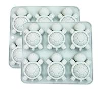 Generisch 1/2 Pack Chocolate Moldes 6 Cavidades Tortuga Silicona Moldes para Pastel Gummy Jello Jabón Tiza Decoración C6T5 Moldes Ice Cake