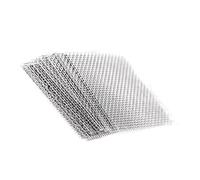 Generisch 10 almohadillas de malla de acero inoxidable para acuario, tejido abierto, 10 cm x 10 cm, hojas base para plantas para acuarios plantados, proyectos de diseño, muebles, hojas de musgo, hoja