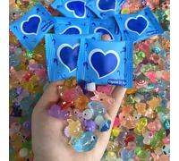 Generisch 100 minibolsas de resina luminosas con diseño de animales oscuros, pequeñas figuras luminosas con bolsas para manualidades (50 unidades)