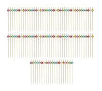 Generisch 100 palillos de cóctel de 12 cm, exquisitos palillos de fruta de discoteca, suministros para , barbacoas, bebidas, platos de frutas, juego de aperitivos decorativos, catering