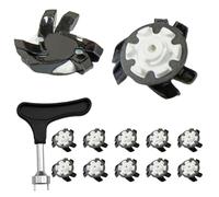 Generisch 12 clavos para zapatos de golf antideslizantes | Portátil rápido giro - Golf & Stollenschschlüssel para cursos de golf y instructores al aire libre para campos de golf al aire libre cómodo