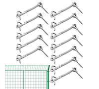 Generisch 12 piezas Loquets À Ressort En Acier Inoxidable, Quincaillerie De Confidentialité Et Sécurité Extérieure Pour Porte De Grange Cabine Spa Centre Salle | De Sécurité Pour Clôture |