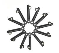 Generisch 12 soportes para guardabarros, tenedores, bolas de basura, acero inoxidable, longitud ajustable, para adolescentes, adultos, ciclismo, amantes del ciclismo