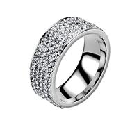 Generisch 2 anillos dentición anillo par banda de anillo amarillo, H, Acero inoxidable