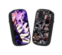 Generisch 2 fundas para lápices de anime, bolsa para lápices de gran capacidad, adecuada para niñas y niños, Sung-3, Anime