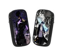 Generisch 2 fundas para lápices de anime, bolsa para lápices de gran capacidad, adecuada para niñas y niños, Sung-4, Anime