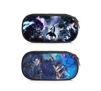 Generisch 2 fundas para lápices de anime Solo Leveling, gran capacidad, estuche para lápices para adolescentes, adecuado para la escuela con soporte de estudiantes, para niñas y niños, Sung-1, Anime