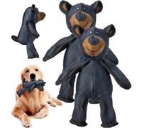 Generisch 2 juguetes para perros indestructibles, 30 cm, indestructibles para masticadores agresivos, oso de peluche irrompible para perros