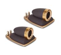 Generisch 2 piezas profesional mejora de sonido altavoz tweeter innovación accesorios de alambre plateado altavoz tweeter