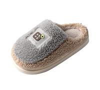 Generisch 2022 Pareja de hombre de estilo coreano puede usar zapatillas de algodón gruesas y antideslizantes en interiores al aire libre, gris, 45 EU