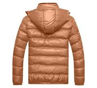 Generisch 2025 Abrigo de Invierno Algodón Gorro de Hombre Engrosamiento Cálido para Hombres Abrigos y Chaquetas Para Jinetes, amarillo, 4XL