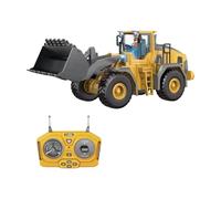 Generisch 2025 Camión de excavadora teledirigido con iluminación realista efectos de sonido para acciones completas en obras en niños (amarillo, 28 x 11,5 cm)