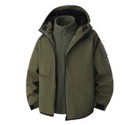 Generisch 2025 Chaquetas de hombre para tiempo libre, cortavientos, cálido, ropa de trabajo unisex, para exteriores, senderismo, abrigo de viaje, invierno, termico, cortavientos, ajuste holgado