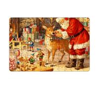 Generisch 2025 Crea con Carefully Puzzle fácilmente tu propia historia de Navidad alegre y atmosférica ¡Disfruta de una experiencia maravillosa! (dorado, 30 x 21 cm)