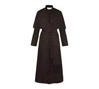 Generisch 2025- Disfraz de cosplay retro medieval de color sólido, disfraz de mascarada, Cosplay.fm para mujer, conejo, cosplay, mono de una pieza, marrón, XXL