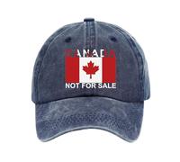 Generisch 2025 - Gorra de béisbol vintage lavada para hombres y mujeres Negro Canada no es para SA LE La Cap Mujer Rojo, marine, talla única