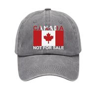 Generisch 2025 - Gorra de béisbol vintage lavada para hombres y mujeres Negro Canada no es para SA LE La Cap Mujer Rojo, gris, talla única