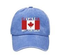 Generisch 2025 - Gorra de béisbol vintage lavada para hombres y mujeres Negro Canada no es para SA LE La Cap Mujer Rojo, azul celeste, talla única