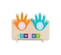 Generisch 2025 Herramienta educativa de aprendizaje de matemáticas con dedos para niños, juguete de sustracción para las habilidades de conteo en el jardín de infantes (beige, 15,5 x 3 x 30 cm)