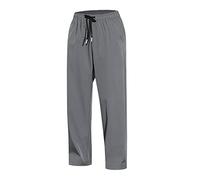 Generisch 2025 - Hombres Verano Casual Con Cordones Bolsillos Pantalones de Color Normal Pantalones de Chándal para Hombre Ligero, gris oscuro, 4XL