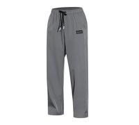 Generisch 2025 - Hombres Verano Casual Con Cordones Bolsillos Pantalones de Color Normal Pantalones de Chándal para Hombre Ligero, gris, XL