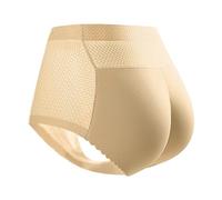 Generisch -2025 Mujeres flexiones caderas forma nalgas ropa interior para mujeres bragas sin costuras pantalones bragas de mujer ropa interior gay arco iris, beige, L