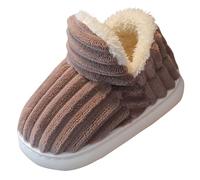 Generisch 2025 New Slipper Booties Kids The Cozy & Stylish Slipper Non Plush Warm Home Slippers Zapatillas 39, café, 25 EU
