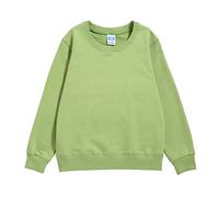 Generisch 2025 Niños Niñas Liso Patchwork Manga Larga Algodón Suéter Tops Blusa Trajes Ropa Contraindicaciones Leales K, verde, 9-11 años