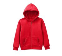 Generisch 2025 Niños Niño Pequeño Bebé Niños Niñas Liso Manga Larga Patchwork Sudadera con Capucha Niños Lugar Niños Sudadera con Capucha Abrigo Abrigo Chicas, rojo, 3-4 años